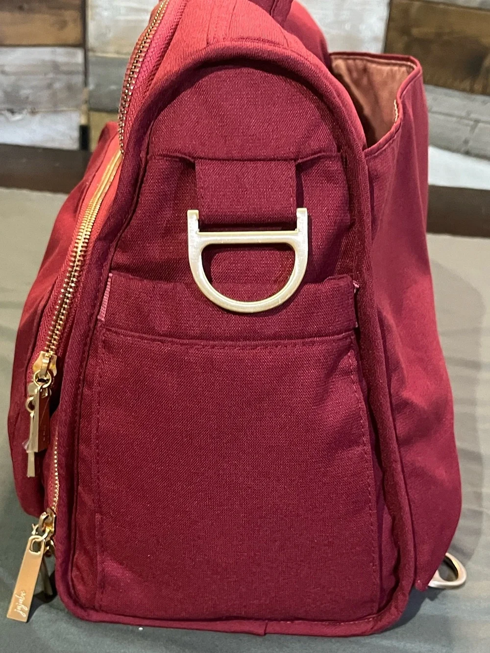 JuJuBe B.F.F Convertible Diaper Bag, Tahitian Red